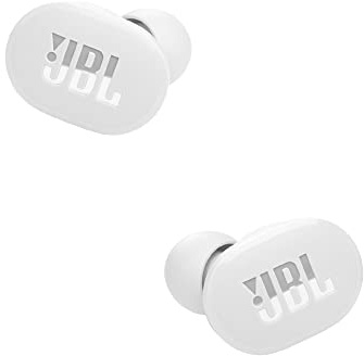 JBL TWS Tune 130NC – Écouteurs intra-auriculaires sans fil, Bluetooth, Son Pure Bass JBL, étanche et avec réduction du bruit, jusqu'à 40 heures d'autonomie, en blanc