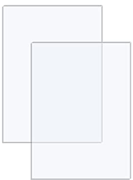 Langaelex 2 Lastre Plexiglass 20x25cm (Spessore 3mm) Lastre Metacrilato Trasparente per Cornice per Foto, Visualizzazione di Progetti, Pittura (8 * 10 pollici)