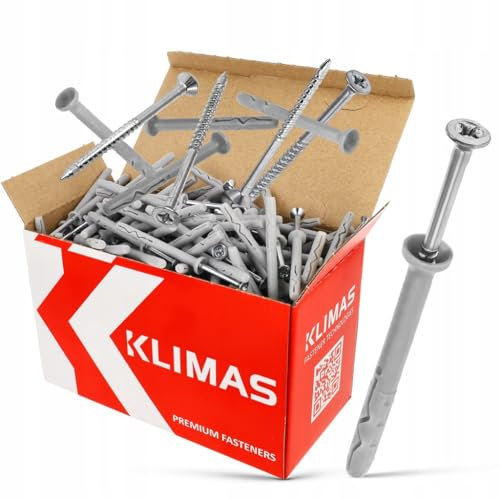 Nail Dowels Nylon Impact Dowels Pre-Assembled Countersunk Head Dowels (10 x 100-50 Pieces)