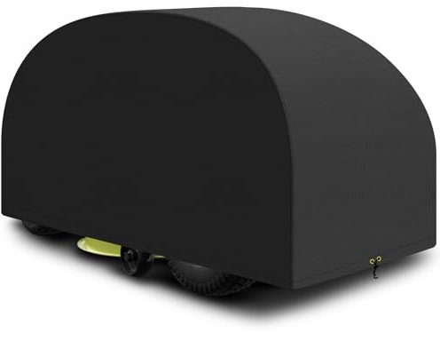 PATIO PLUS Ride on Lawn Mower Cover,Outdoor Garden Lawn Tractor Cover，Waterproof, Windproof, Anti-UV, Heavy Duty 420D Oxford Fabric, 110 x 165 x 103 cm (Black)