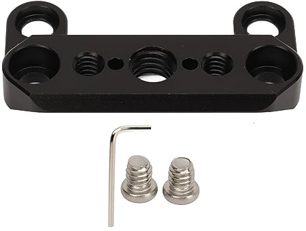 FX3 FX30 kameratopplata, aluminiumlegering fotografitillbehör med universell topp ostplatta för kameramonitor burrigg, hållbar snabbbildplatta med 1/4 och 3/8 trådar