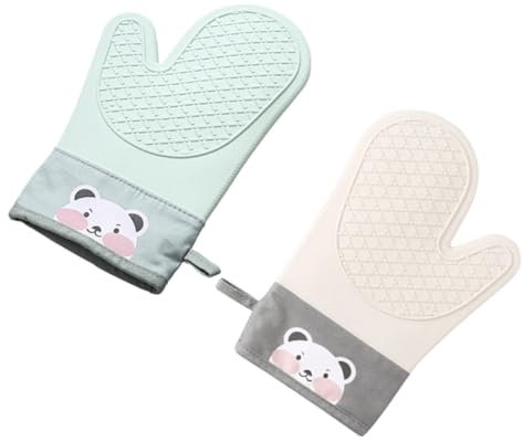 Cabilock Verdickter Mikrowellenhandschuh Verbrühungsbeständiger Hitzeschutzhandschuh Feuerfeste Handschuhe Ofenhandschuhe Für Die Küche Backofenhandschuh