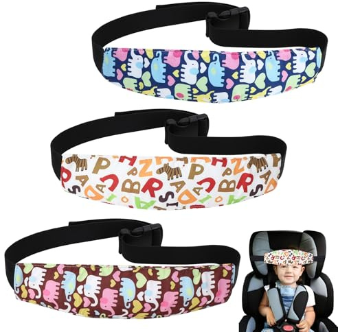 3 stycken nackstöd bil barn, huvudhållare barnstol, justerbar sovpositionering för babystolar, nackstöd resa barnstol, bilnackstöd barn