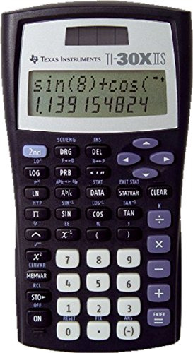 TI-30 X II S Texas Instruments Schulrechner 2zeiliges Display, Solarversion + Stützbatterie