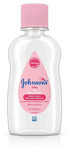 Johnson's Huile minérale pour bébé, huile minérale pure pour éviter la perte d'humidité, 100 ml