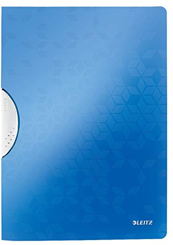 Leitz WOW ColorClip Klemmmappe (A4, PP) blau metallic