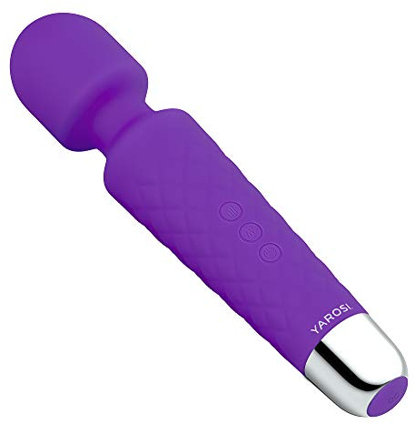 Mini Masseur sans fil de Yarosi - Le plus puissant pouvoir vibratoire thérapeutique - un cadeau de voyage - Parfait pour la récupération musculaire personnelle après le sport - USB - Violet