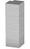 Prinz - Angolo esterno per battiscopa in alluminio Cultus45 - n. 352 - Acciaio INOX spazzolato - 60 x 14 mm (angolo esterno)