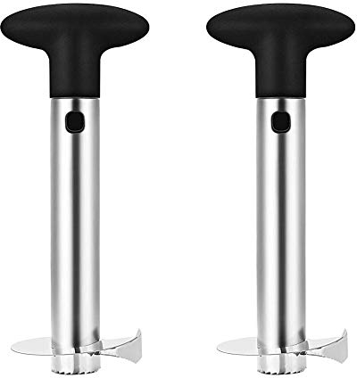 Ananasschneider,Küche Ananas Corer und Slicer Werkzeug, Gourmet Ananasschneider, Edelstahl, spülmaschinengeeignet, Ananasschäler schneidet Ringe, löst das Fruchtfleisch komplett aus der Frucht