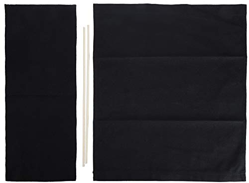 Funda de Lona para Silla, 1 Juego de Lona para Silla de Director, Tela de Repuesto para Asiento, Respaldo extraíble y Lavable, Protector de algodón, Accesorios para Muebles(3# Negro)