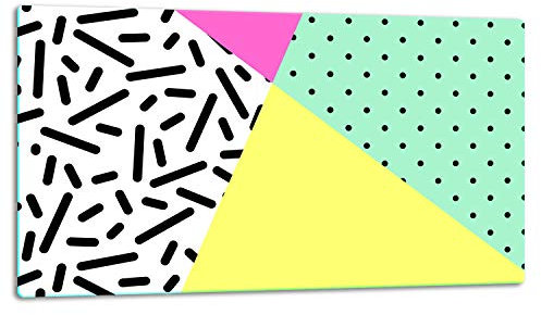 TMK ArtDeko – Schneidebrett Glas – Glasschneidebrett für die Küche 52x30 cm – Robust, Hygienisch & Rutschfest – Glas Schneidebrett – Zusätzliche Arbeitsfläche – Vielseitige Nutzung