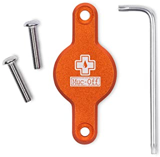 Muc-Off - Secure Tag Holder – Schutz und Verdeckung für Apple Airtag – Fach für Trinkflaschen – Orange