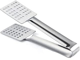 Royal Cuisine Tea Bag Squeezer, Stainless Steel Holder, Tongs, Spoon, Strainer Clip for Gripping Ice Cubes (15cm)