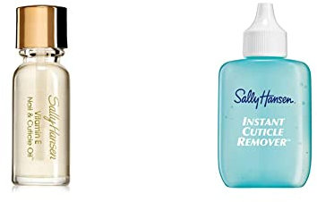 Sally Hansen Vitamin E Nail and Cuticle Oil, 13.3ml & Instant Cuticle Remover, 29.5ml