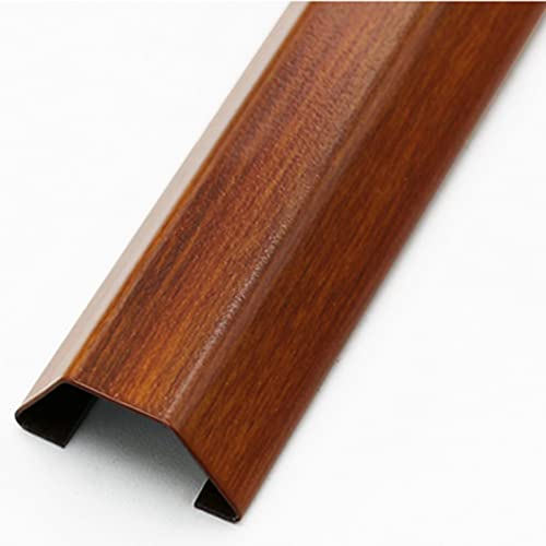 Kabelkanal Kabelabdeckung Hider, Edelstahl-Holzmaserung-Kabel-Concealer, Selbstklebender Kabelkanal, Wandmontiertes TV-Kabelmanagement (Color : Style 4, Size : 10x25x75mm)