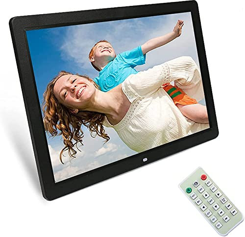 Nuevo Marco De Fotos Digital De 20 Pulgadas, Pantalla IPS De 1440X900, Pantalla Táctil, Sensor De Movimiento, Compatible Con Reloj De Calendario De Vídeo De Rotación Automática,Negro
