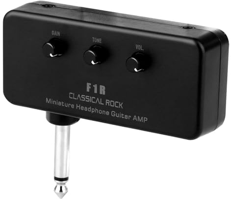 TOYANDONA Mini Amplificateur Guitare Électrique Portable en Aluminium et Abs, Ampli Casque Compact pour Basse, Léger et Rechargeable, Usage Professionnel et Personnel, pour Musiciens
