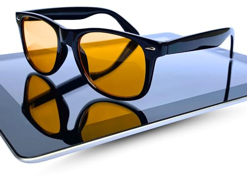 sea tear – Gafas luz azul para ordenador y gaming | bloqueadoras de luz azul antifatiga | unisex estilo retro | protección pantalla PC, portátil, móvil y TV