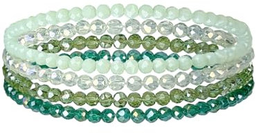 APMGONT Damen Kristall Perlen Armband, Mehrschichtiges Steine Armband, Damen Kristall Perlen Armbänder, Boho Modeschmuck, Paar/Freundschafts/Freundin/Partner Armbänder (1)