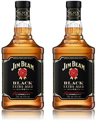 Jim Beam BLACK Extra-Aged Bourbon 43% Vol. 0,7l (Packung mit 2)