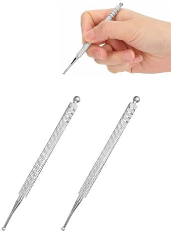 MOPZIJA 2PCS Pluma De Acupresión, Lápiz De Acupresión, Lápiz Acupresión, Pluma Acupuntura, Pluma De Acupuntura De Oreja, Lápiz De Masaje De Acupresión, Bolígrafo De Acupresión, agujas acupuntura