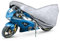 Walser Bâche Moto All Weather Basic M, bâche Moto 100% étanche Outdoor, bâche Moto Protection Toute l'année, bâche Moto, bâche Moto Accessoires Argent 215x95x120 cm