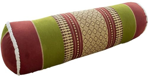 UICMNSI Rundes Nackenkissen Kapok-Füllung Zylinderförmig, Yoga-Kissen Sofa-Armlehnenkissen, Rundes Bettsofa, Nackenrolle for Nacken- und Lendenwirbelstütze(#9,15x50cm/6x20in)