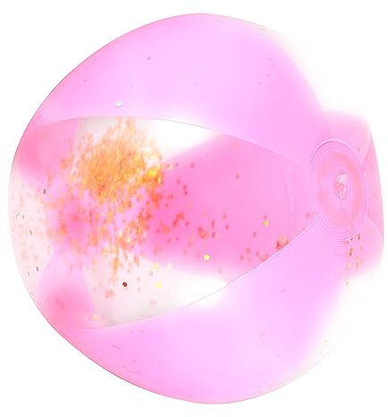 TOYANDONA 3stücke Aufblasbarer Großer Schwimmball Poolspielzeug Aufblasbare Strandbälle Schwimmbeckenball Glitzer Poolbälle Strandspielzeug Schwimmkugeln