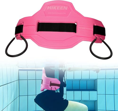 Boosteady Water Belts for Water Aerobics,Swimming Waist Belt for Adults EVA Foam & Nylon Materials-Pink