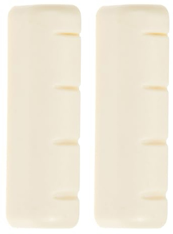 EXHUMKY 2 Cejuelas para Puente de Banjo y Tuercas de Repuesto Abs Resistentes al Desgaste Ranuras Delgadas para Fijar Cuerdas Profesionales, Accesorios para Cuerdas de Banjo, Uso
