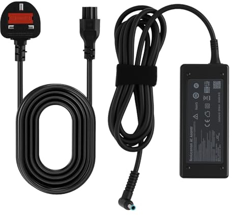 45W Laptop Charger Power Adapter Compatible with HP Pavilion 11 13 15, Stream 11 13 14, Elitebook 840 850, Spectre x360, 19.5V 2.31A Power Supply 4.5mm x 3mm Blue Tip Connector
