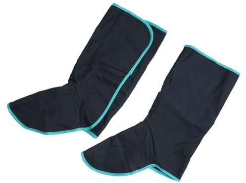 Greabuy Justerbar svetsning Spats nötningsbeständig 40 cm svetsare stövel skoskydd industriell stövel, Svart, En storlek