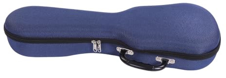 XUMIUZIY Bärbar 21 Tums Gitarrfodral Slitsäker Gig Bag med Plysch Inredning för Gitarrister och Musikentusiaster (Blå)