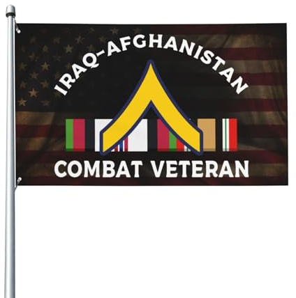 3X5Ft Fahnen Banner Flagge Eines Us-Amerikanischen Afghanistan-Kampfveteranen Personalisiert Personalisierte Werbeflagge Panromantic Für Bauernhaus Holiday