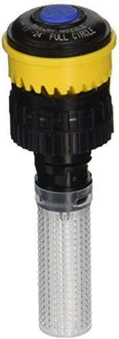 Rain Bird 24RNF Mini Rotary Spray Nozzle, 360° Full Circle Pattern, Adjustable 18' - 24' Spray Distance