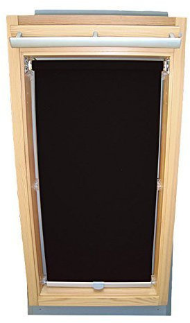 Hochwertiges Abdunkelungsrollo Rollo für Velux DKL/DKU/RHL/RHU-EP GGU,GPU,GHU,GTU 308 schwarz // Verdunkelungsrollo/Verdunkelungs-Rollo/Fensterrollo