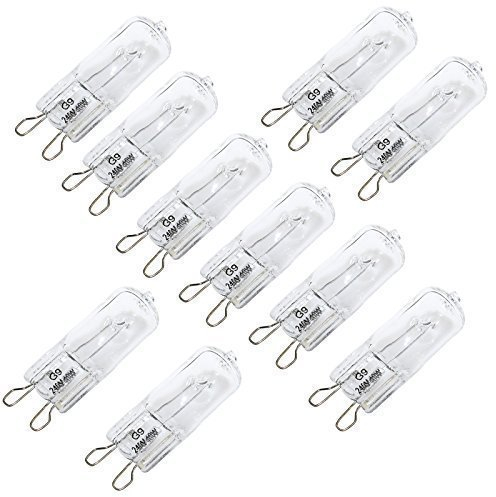 First4Spares G9 Clear 40w Xenon Capsule Bulb - 240v - Pack of 10