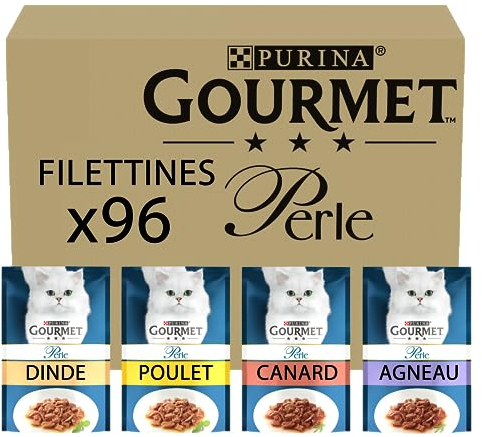 Gourmet Katzenfutter Perle Chef's Collection, 96 Beutel, 96 x 85 g