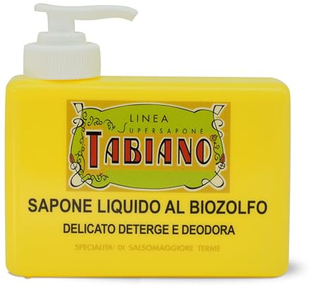 Pilogen Carezza - Supersapone Tabiano, Jabón líquido al Biozolfo 250 ml