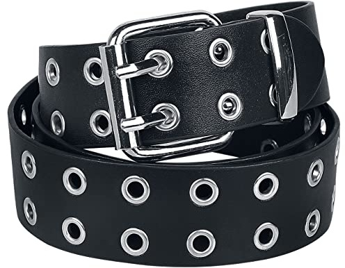 Rock Rebel by EMP Unisex schwarzer Gürtel mit Lochnieten