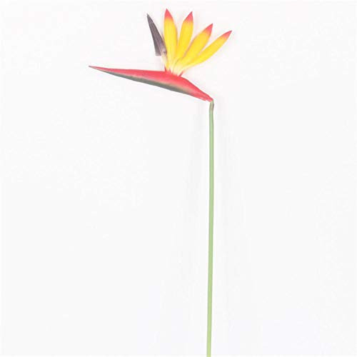 SSXCO 1PCS / Lot PU echte Berührung kleine Himmel Vogel künstliche Pflanzen 55cm Simulation Blume Hochzeit Dekoration für Home Party Hotel, gelb