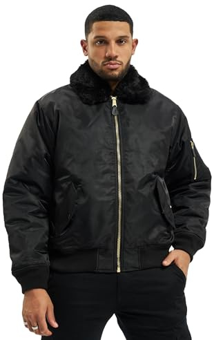 Brandit MA2 Fur Collar Jacket, Color: black, Size: L