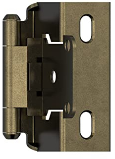 Amerock BPR7540BB Hinge, Burnished Brass, 1/2 inch (13mm) Overlay