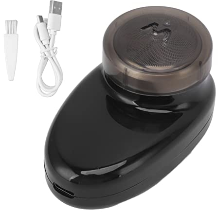 TOPINCN Mini Rasoir, Rasoir électrique Portable Mini Tondeuse à Barbe électrique Lame Rotative Tondeuse à Cheveux Cadeaux de Voyage pour Hommes Père, Rasoir électrique Rechargeable USB