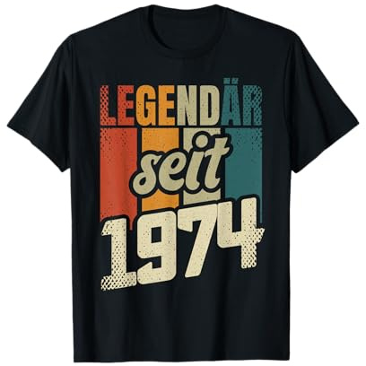 52. Geburtstag Mann Frau 52 Jahre 1974 Deko Geschenk Lustig T-Shirt