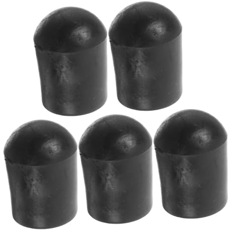 Mikinona 5 Stück Gummi Kontrabass Endpin Stopper Endkappenschutz Rutschfest Kompakt Langlebig Zubehör für Cello und Bass