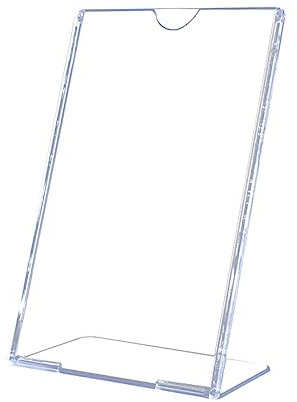 Gatuida 5stücke Förmiger Displayständer Aus Acryl Schräger Schilderhalter Acryl-displayständer Für Fotos Menüs Dokumente Für Supermärkte Und Geschäfte