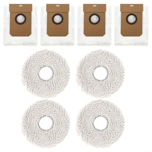 ZYNCUE Kit de trapo de bolsa de polvo de 8/16 piezas, para Cecotec para Conga 11090, kit de paño de limpieza, kit de repuesto para aspiradora, fuerte absorción de agua (A)