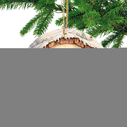 Adornos para el belén para el árbol de Navidad, joyas de belén, accesorios para el bolso, adorno de belén para el árbol de Navidad, adorno acrílico 2D para colgar para hombre y mujer,