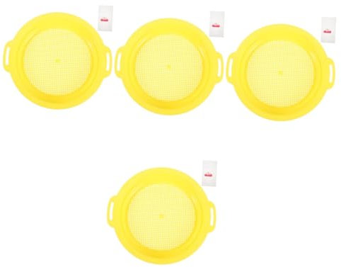 BESPORTBLE 4 Sets Sifting Pan Sieve Pan Prospecting Storage Bag Handheld Filter Tool for Sorting